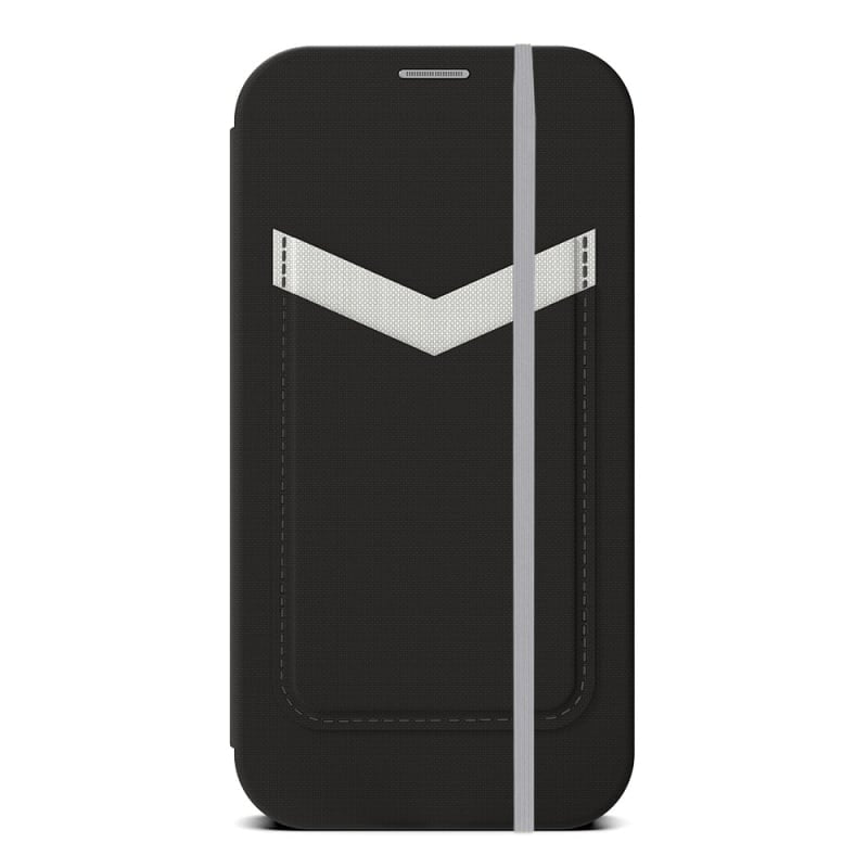 NNEDSZ EFM Miami Leather Wallet Case Armour with D3O For iPhone 13 Pro Max (6.7") - Smoke Black