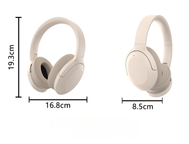 NNEDSZ Black P3965 Foldable Bluetooth 5.3 ANC Wireless Over-Ear Headphones with Noise Cancellation